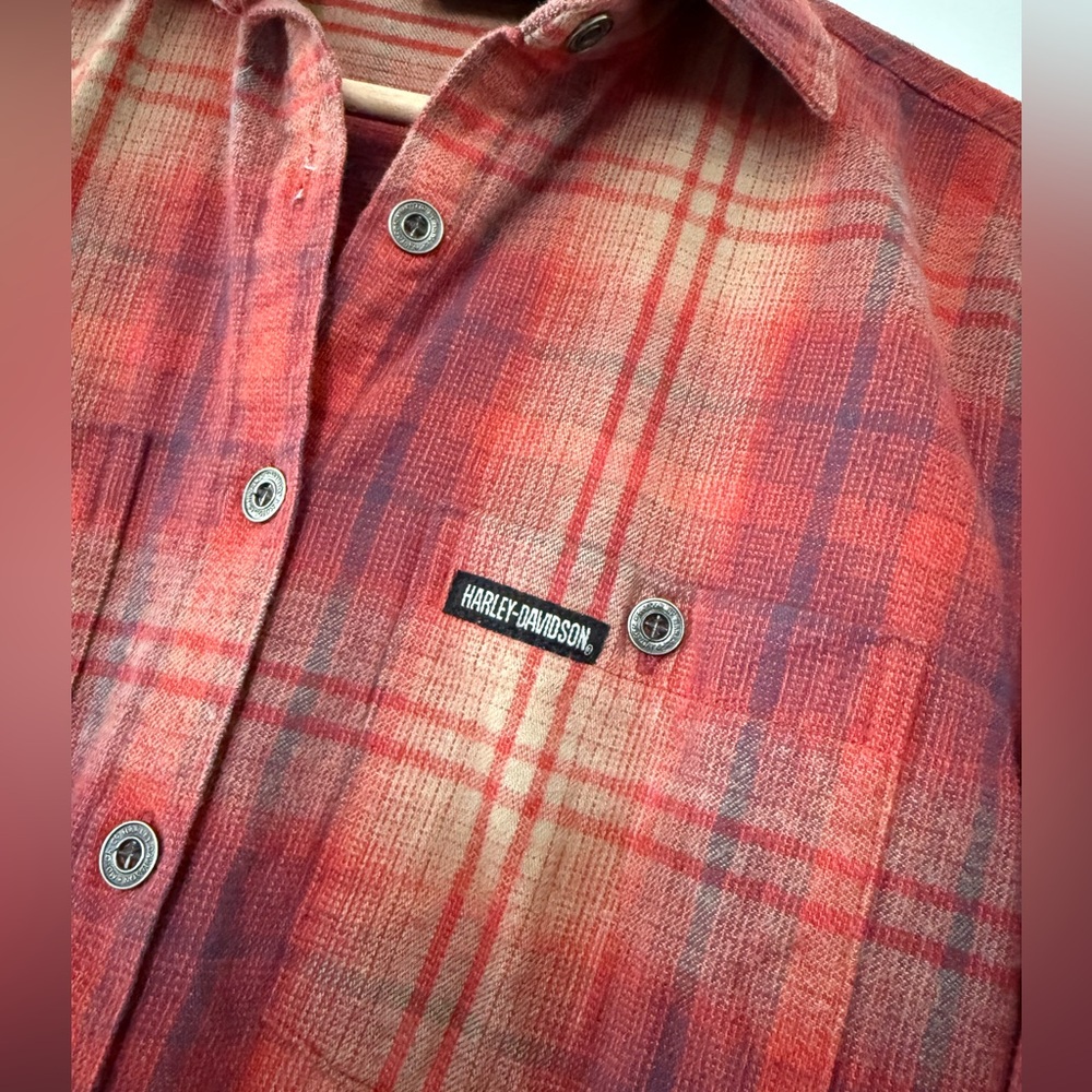 vintage 🦅 Harley Davidson Flannel - Picture 7 of 9